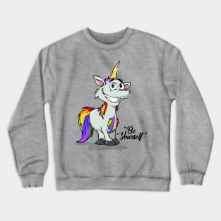 Be Yourself - Unicorn #2    Lt Tees Crewneck Sweatshirt